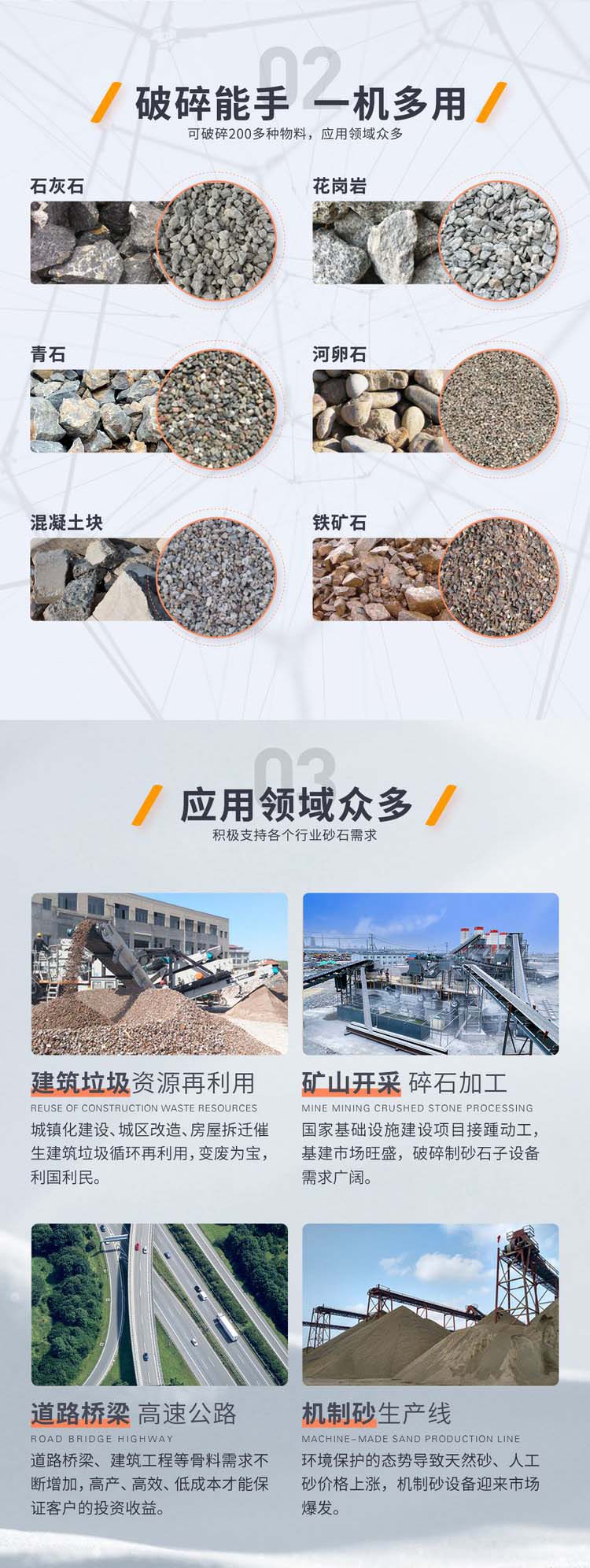 石场碎石机优势用途
